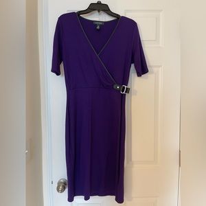 Ralph Lauren dress with leather details, size medium